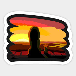 Dawn on the Pride Rock Sticker